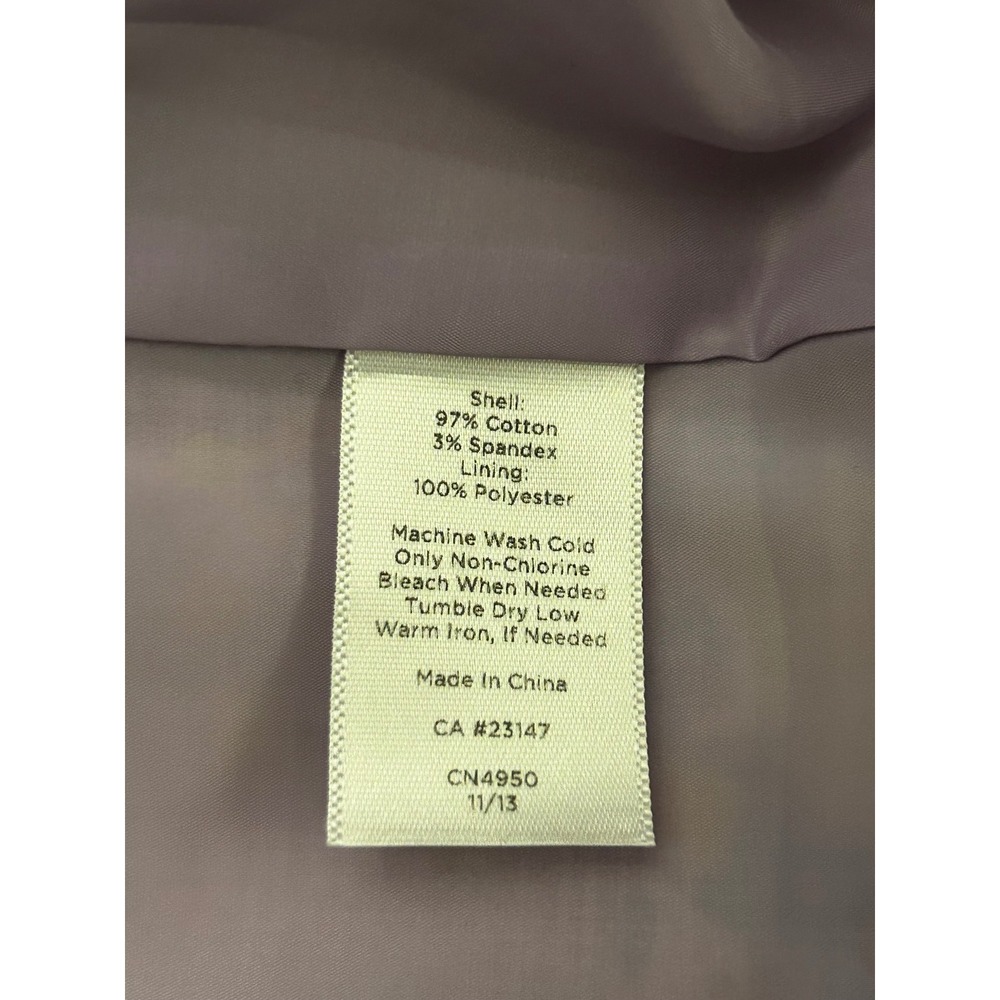 Talbots Garden Floral Canvas Skirt Size 8 Purple Cotton - Picture 13 of 13